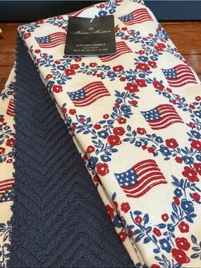 Brooks Brothers Patriotic Kitchen Towels - Set of 3